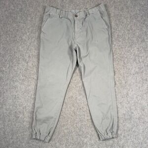 Bearbottom Gray Relaxed Fit Stretch Jogger Chino Pants Men's Size XLx28
